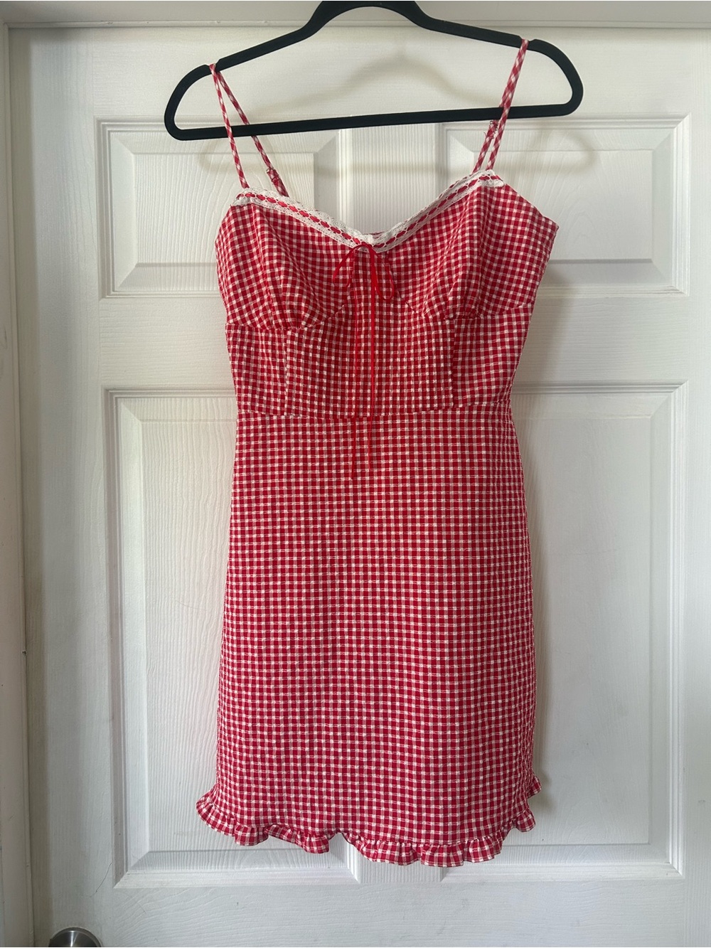 Sienna Sky Red and White Gingham Sundress
